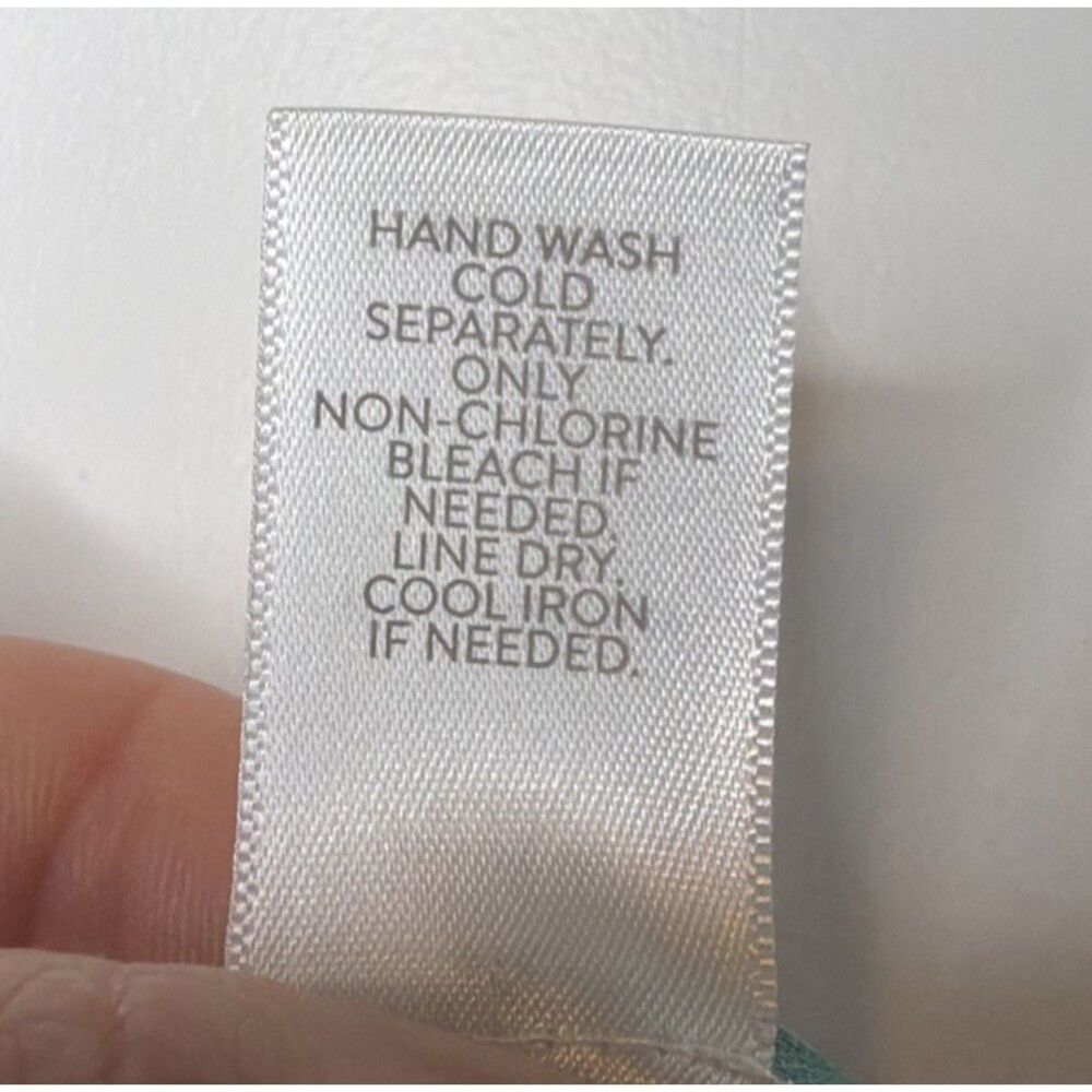 Pure Jill Tie-Dye Crinkle Gauze Poncho Kimono Handkerchief Hem Lagenlook Coastal - Picture 7 of 7